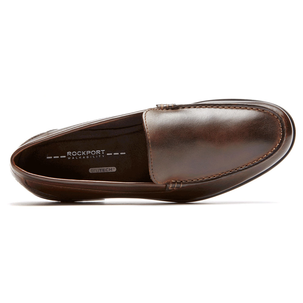 Mocasines Rockport Hombre Mexico - Classic Venetian Marrom Oscuro - JFAZK8351